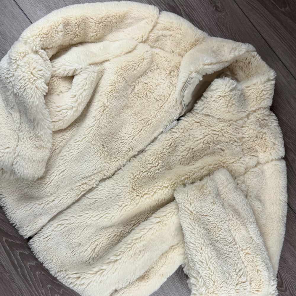 Patagonia Womens Los Gatos Fleece Full Zip Jacket Cream White Large